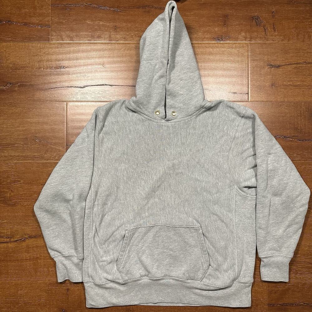 Les Tien Hoodie Sweater Mens M Gray Oversized Relaxed Fit Cotton USA Made City